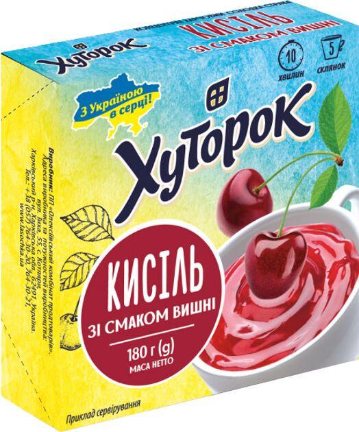 Кисіль Хуторок зі смаком вишні 180 г (2387448035)