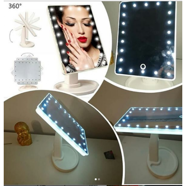 Зеркало настольное Large Led Mirror с подсветкой LED (1025) - фото 3