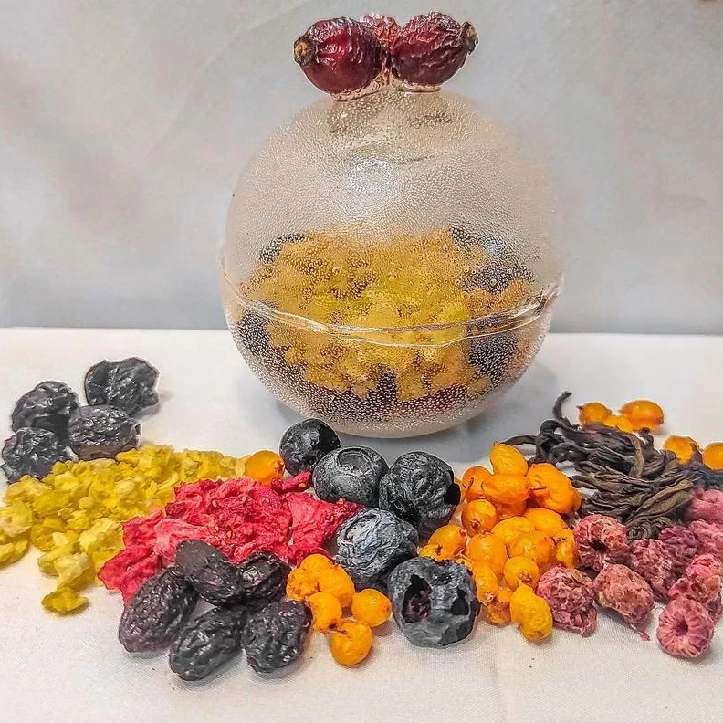 Чайна бомбочка Ягідна Феєрія ручна робота в подарунковій упаковці (28535211) - фото 2 Чайна бомбочка Ягідна Феєрія ручна робота в подарунковій упаковці (28535211) - фото 2