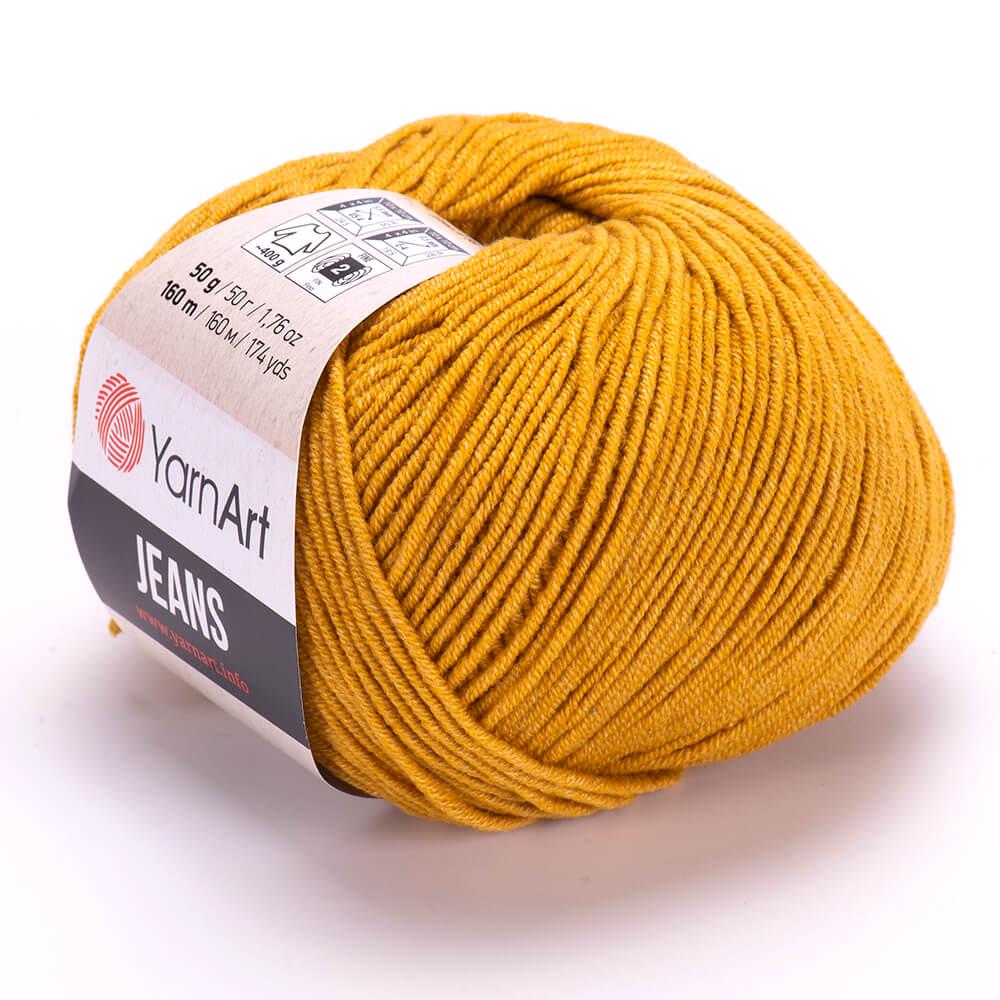Пряжа YarnArt Jeans 84 горчица (2475)