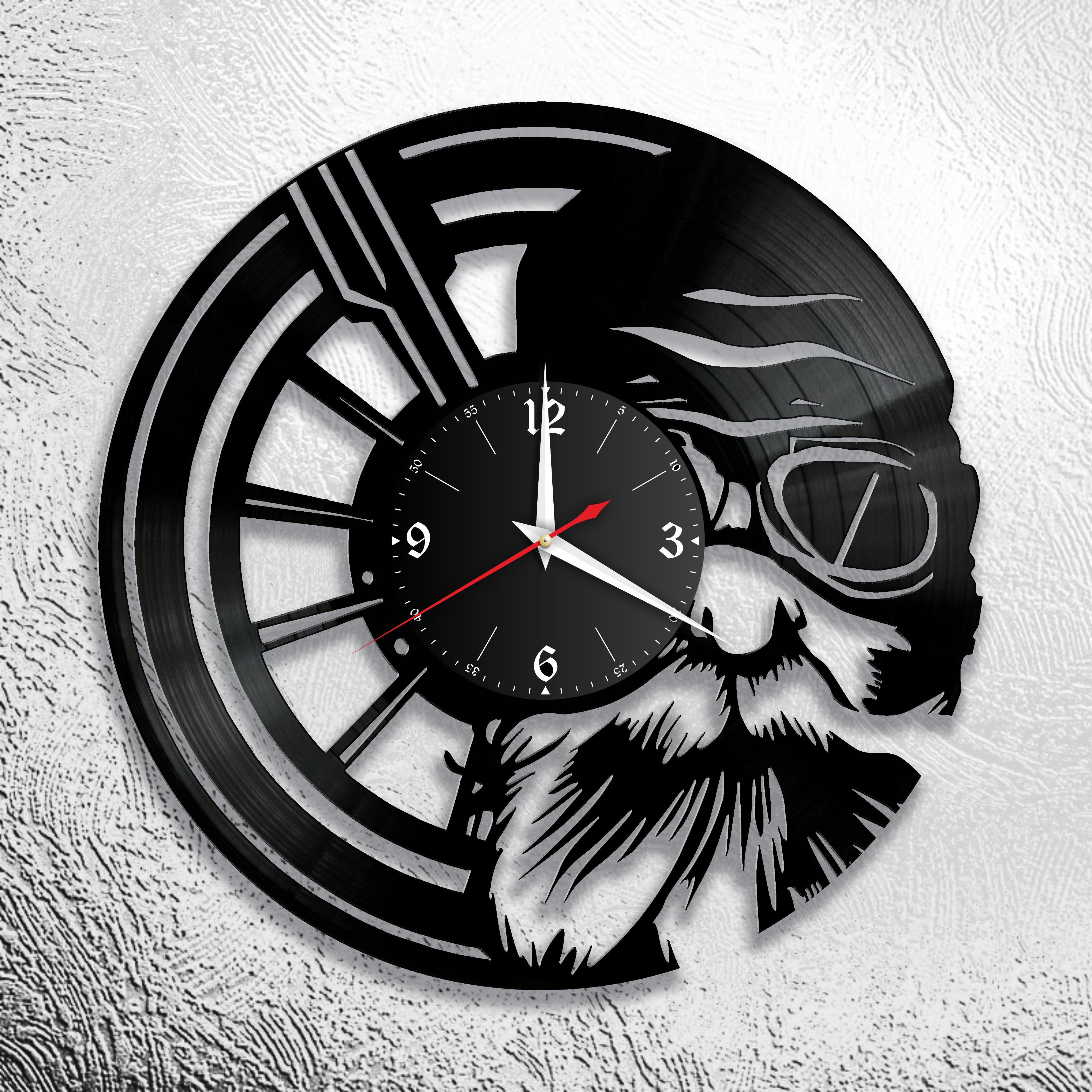 Часы настенные Байкер 3339 из виниловой пластинки