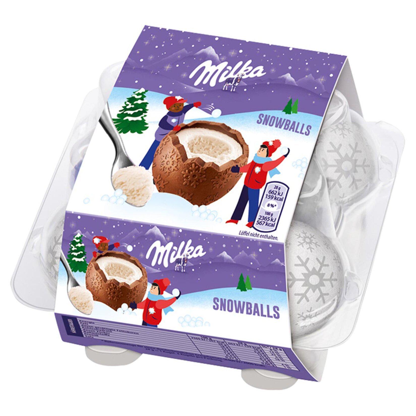 Конфеты Milka Mini Snow Balls 112 г (22288492)