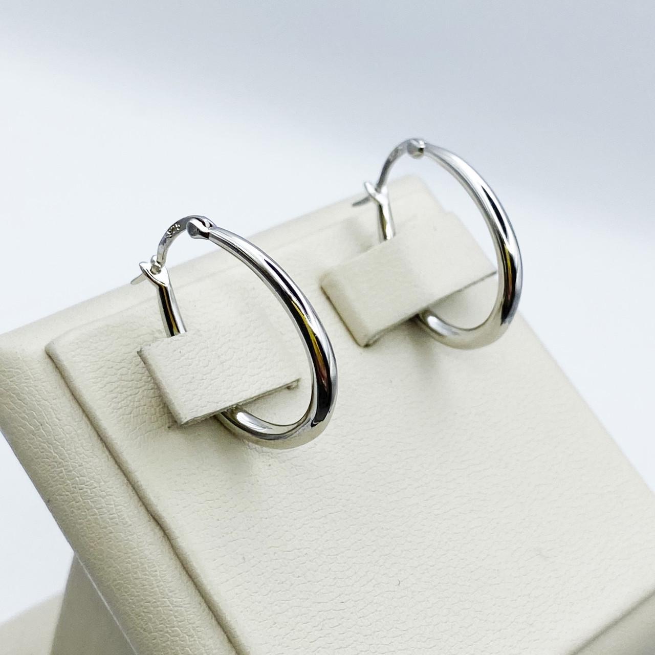 Серьги-кольца серебряные d 23 мм 4,05 г (2198123134)