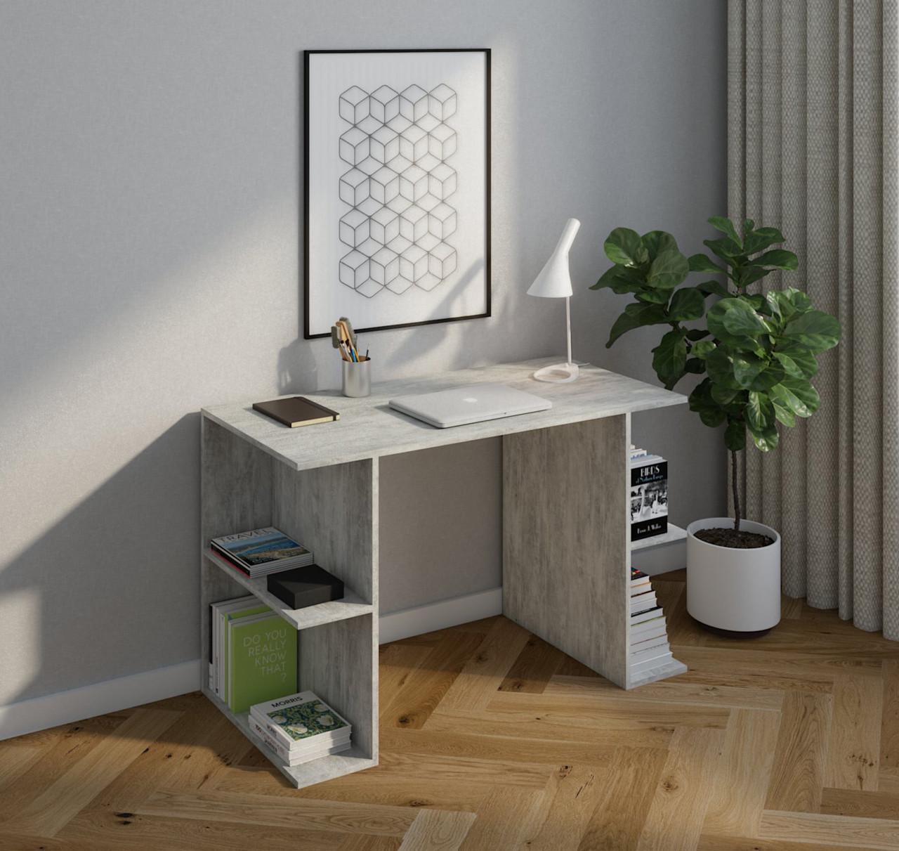 Компьютерный стол MebelProff КС-13 Бетон (26437933)