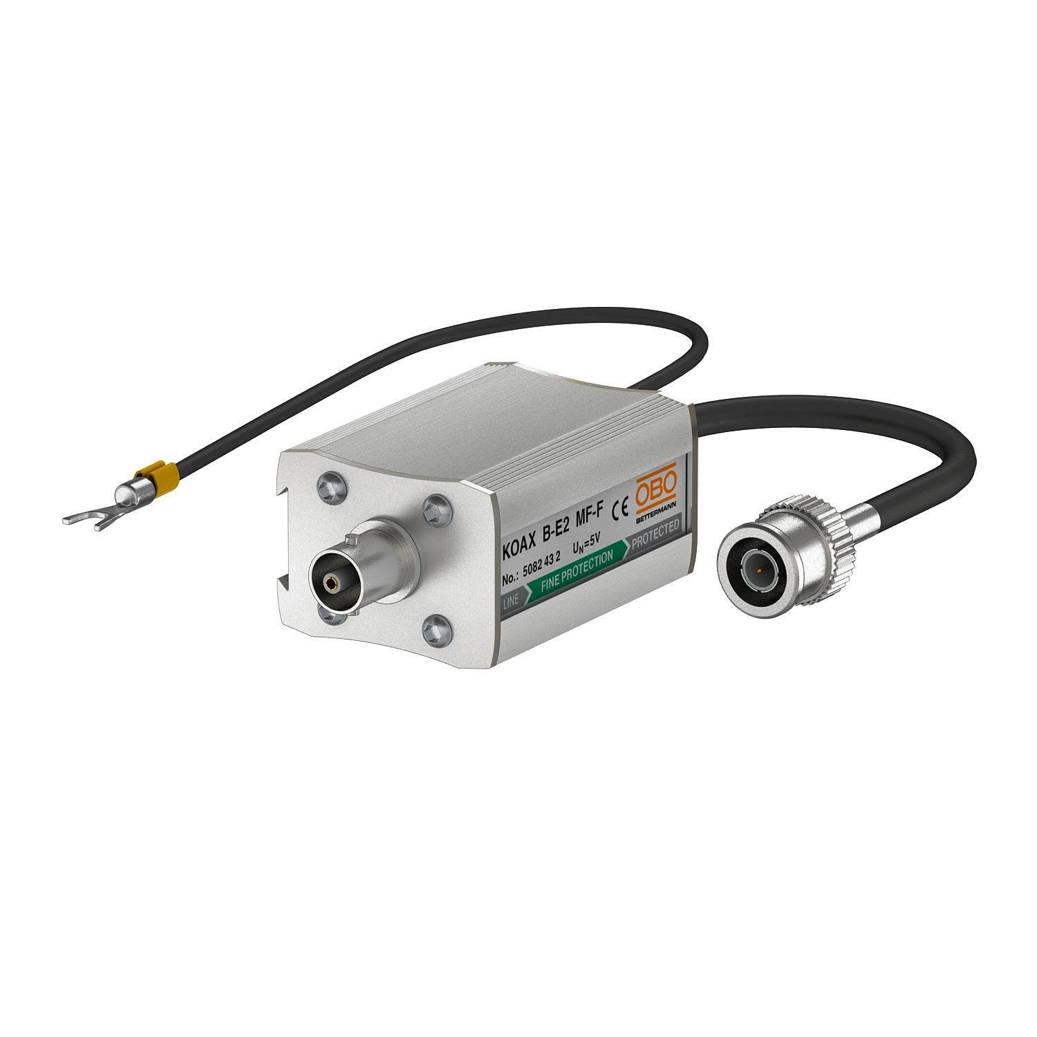 Ограничитель перенапряжения OBO bettermann KOAX B-E2 MF-F для мереж 10Base2/10Base5 BNC 10кА 6 В DC класc 2+3 C2+C1 (5082432)