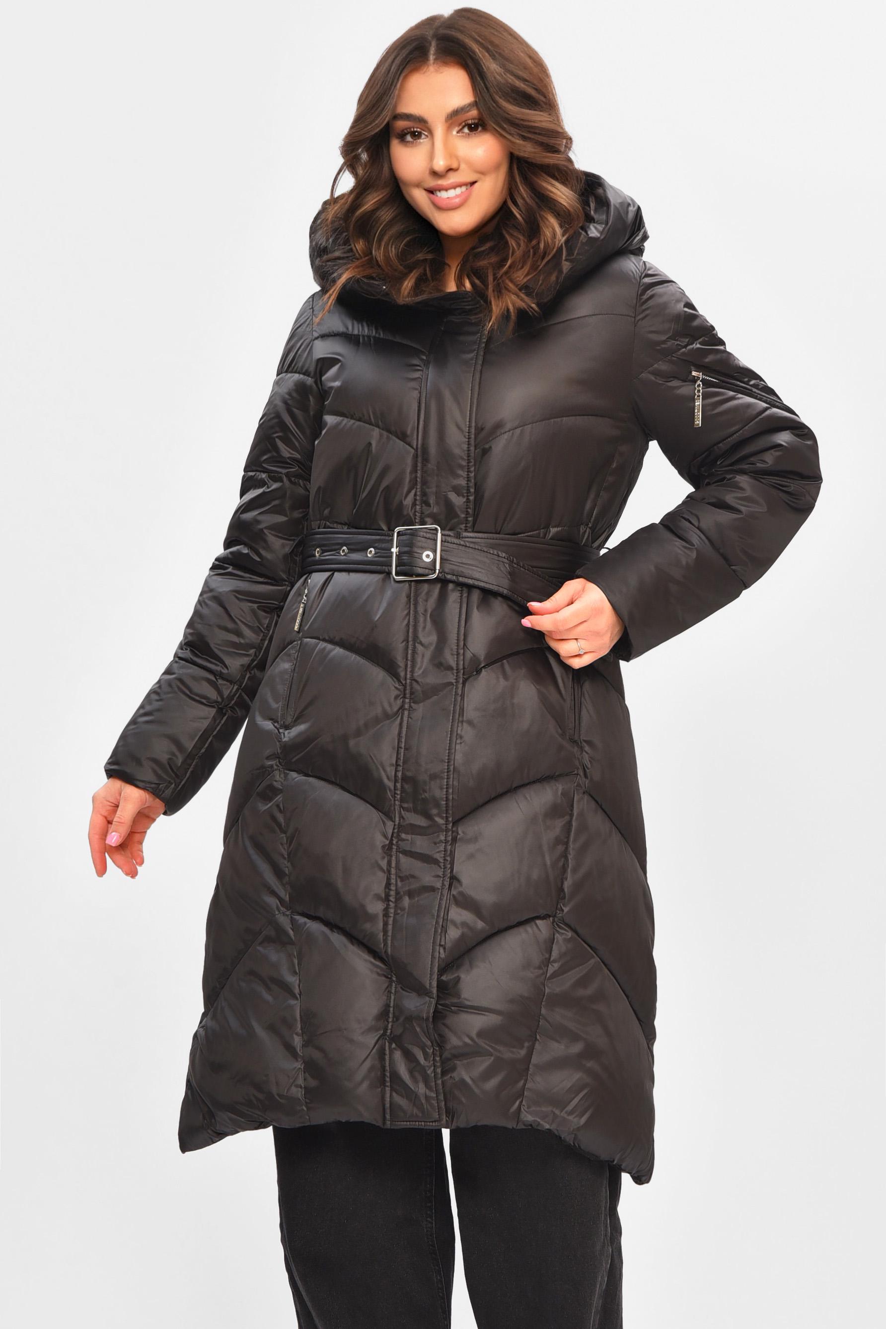 Куртка женская удлиненная зима XL Черный (207012) Куртка женская удлиненная зима XL Черный (207012)