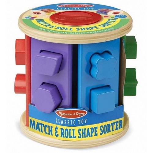Развивающая игрушка Melissa&Doug деревянный сортер-крутилка (MD19041)