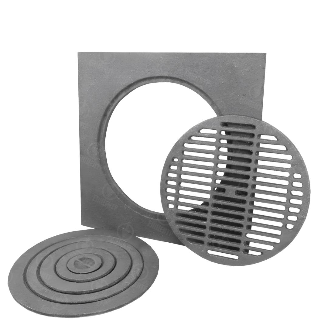 Плита чавунна під казан 540х540 мм/ ГЛВТ решітка для барбекю 400 мм