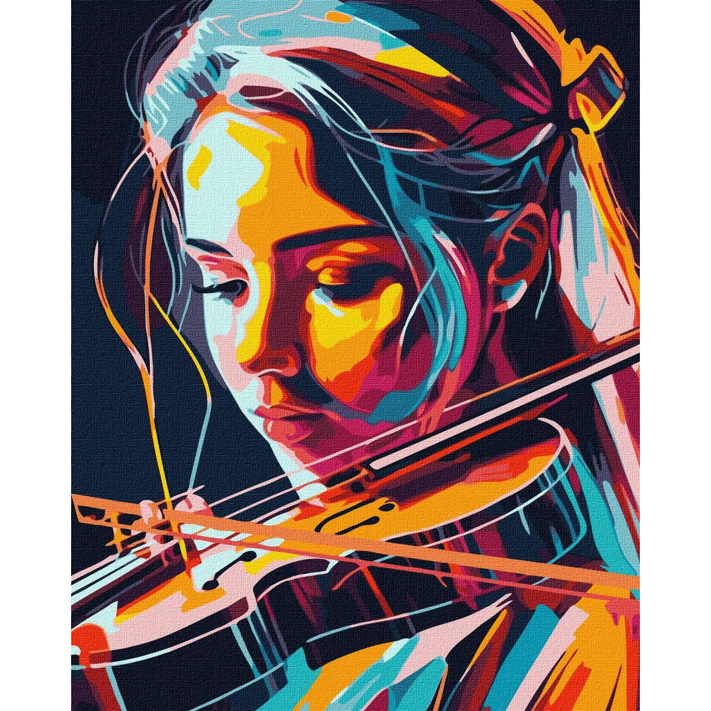 Картина за номерами ART CRAFT Віртуозна скрипалька 40x50 см Різнокольоровий (PM-194-K-870)