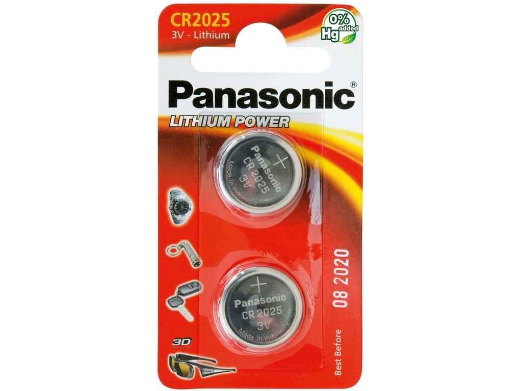 Батарейка Panasonic CR2025 Lithium 3V 2 шт. (874669)