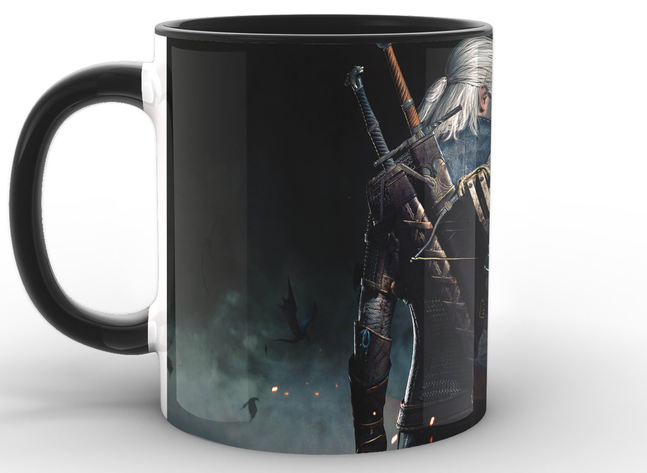 Чашка GeekLand The Witcher постер Черный (TW.02.007)