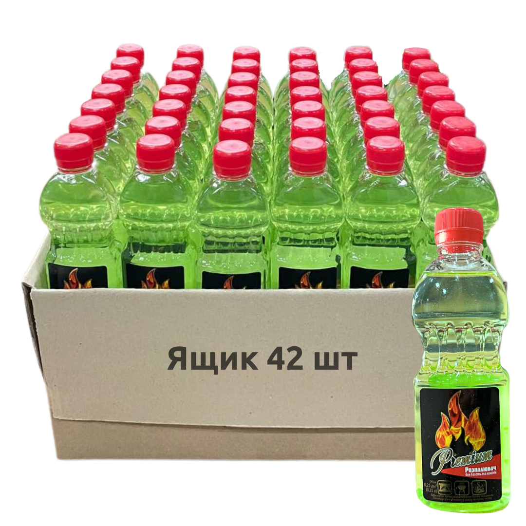 Разжигатель гелевый для костра TM PREMIUM 0,25 л 42 шт. Разжигатель гелевый для костра TM PREMIUM 0,25 л 42 шт.