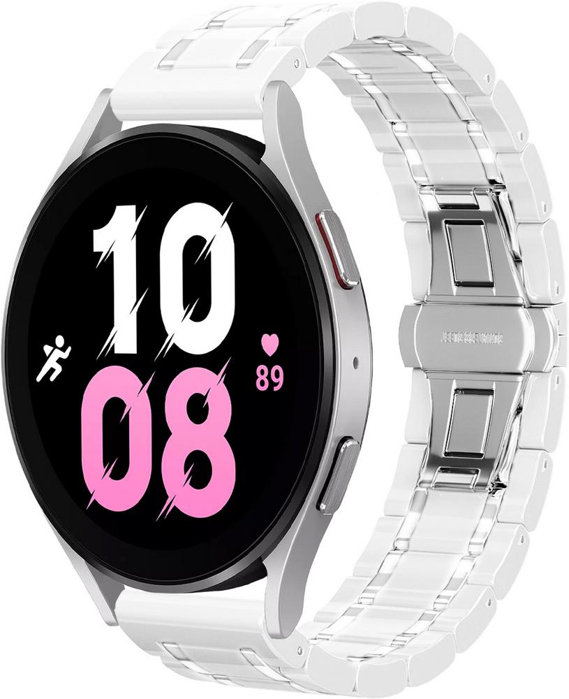 Ремешок керамический Ceramo для Galaxy Watch 5 44 мм White (29196-29)