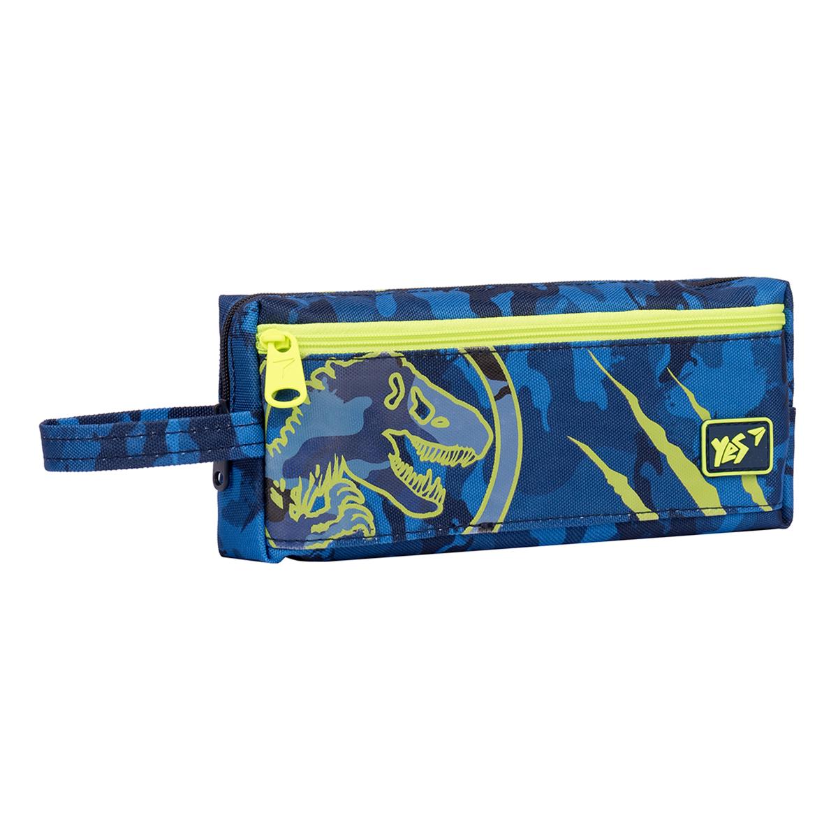 Пенал мягкий YES TP-18 Military Dino Синий (533034)