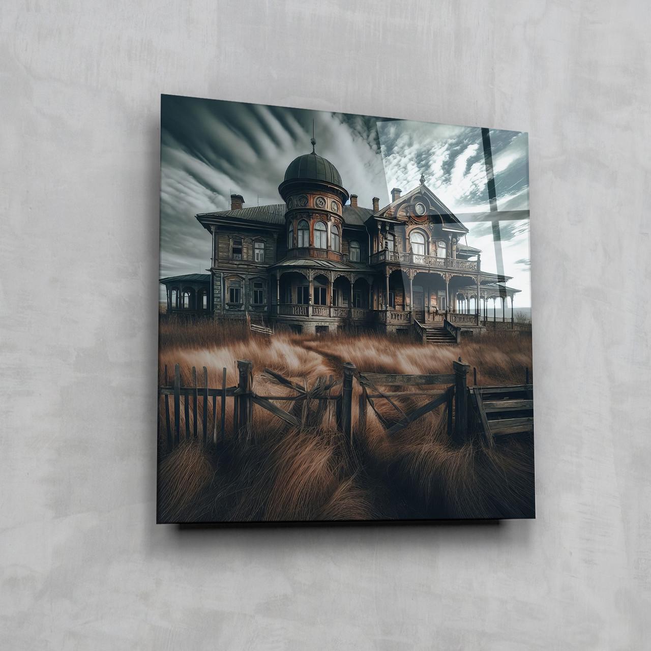 Картина на стекле NovellaPrint Заброшенный дом 90х90 см (572.3)