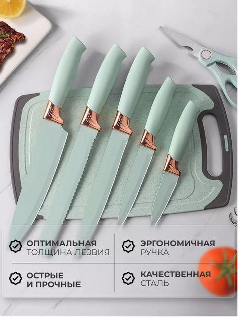 Набор кухонных аксессуаров Kitchen Set силиконовые с подставкой 19 пр. Бирюзовый (BLK-18) - фото 5