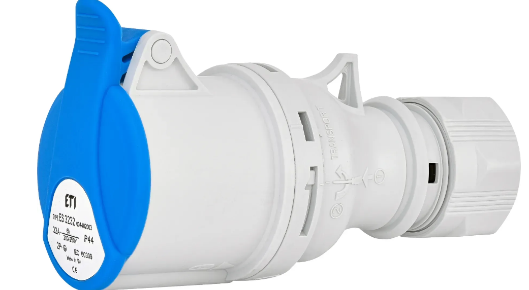 Розетка силова переносна ETI 32A ES-3232 IP44 3 полюса (29464493)