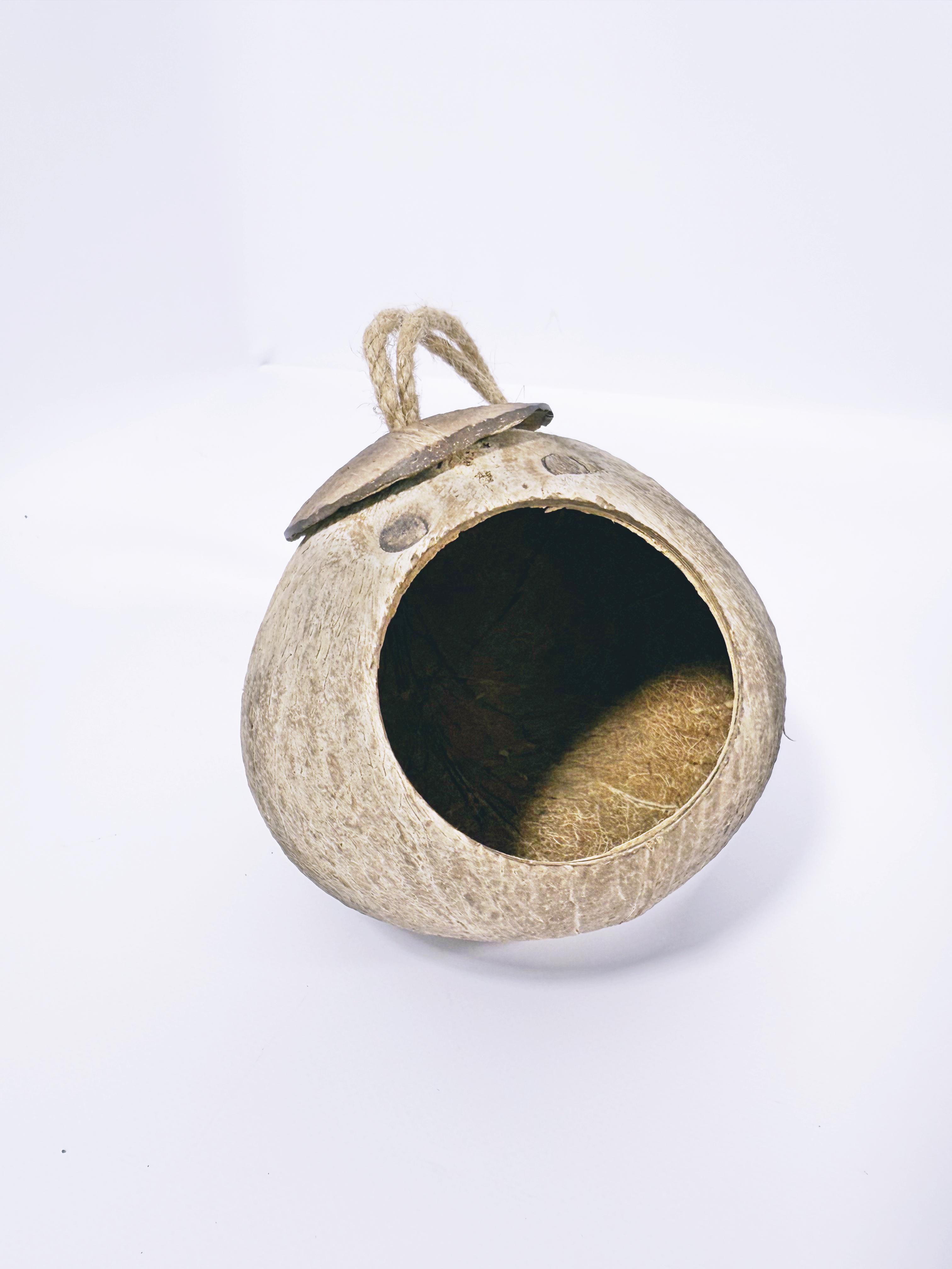 Будиночок-кокос A07 для гризунів та птахів 11 см (28132228) - фото 2