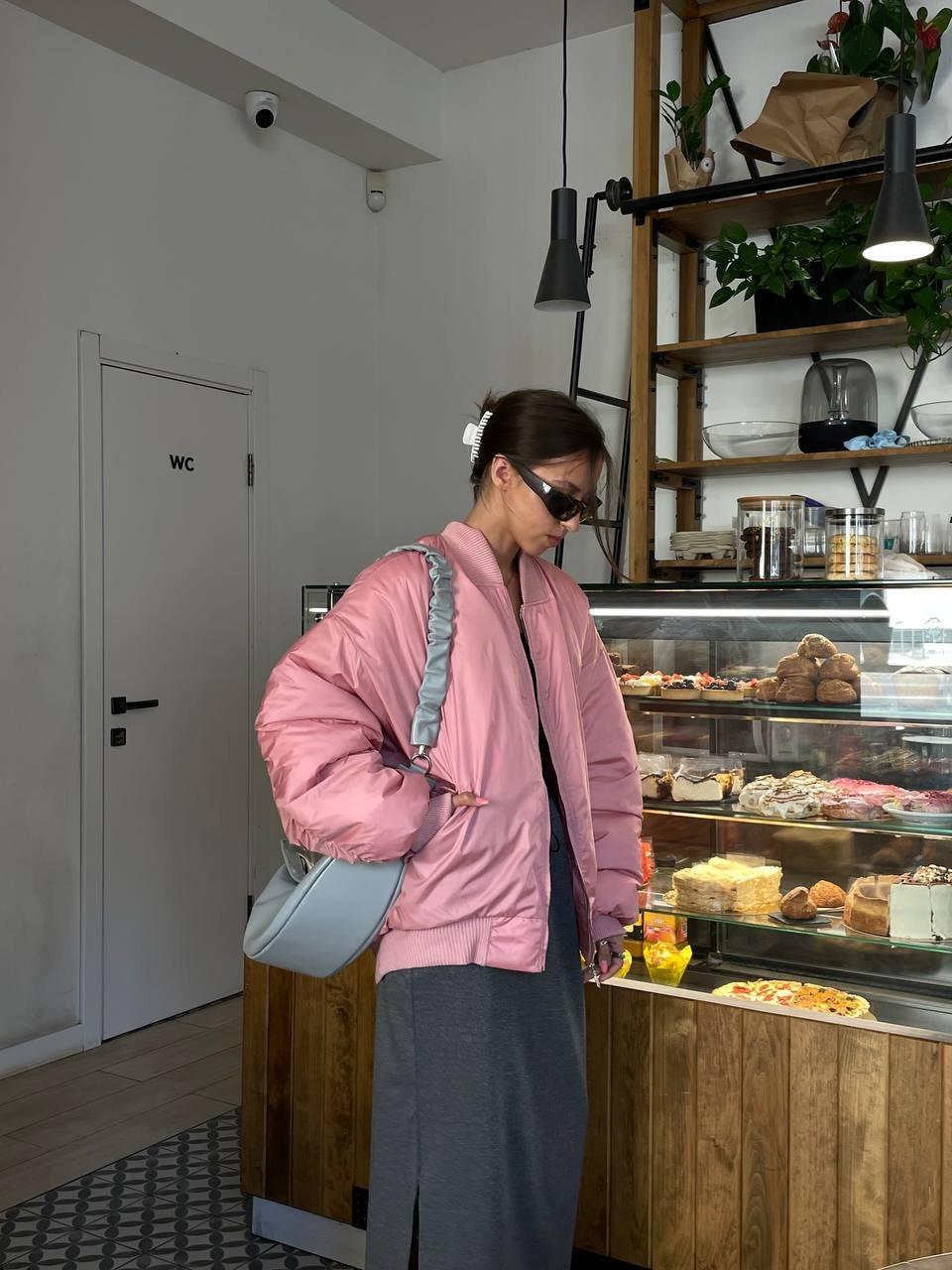 Бомбер зимній жіночий ZF Inspire 1650 L-XL Рожевий (1650-Р-L-XL) - фото 2 Бомбер зимній жіночий ZF Inspire 1650 L-XL Рожевий (1650-Р-L-XL) - фото 2