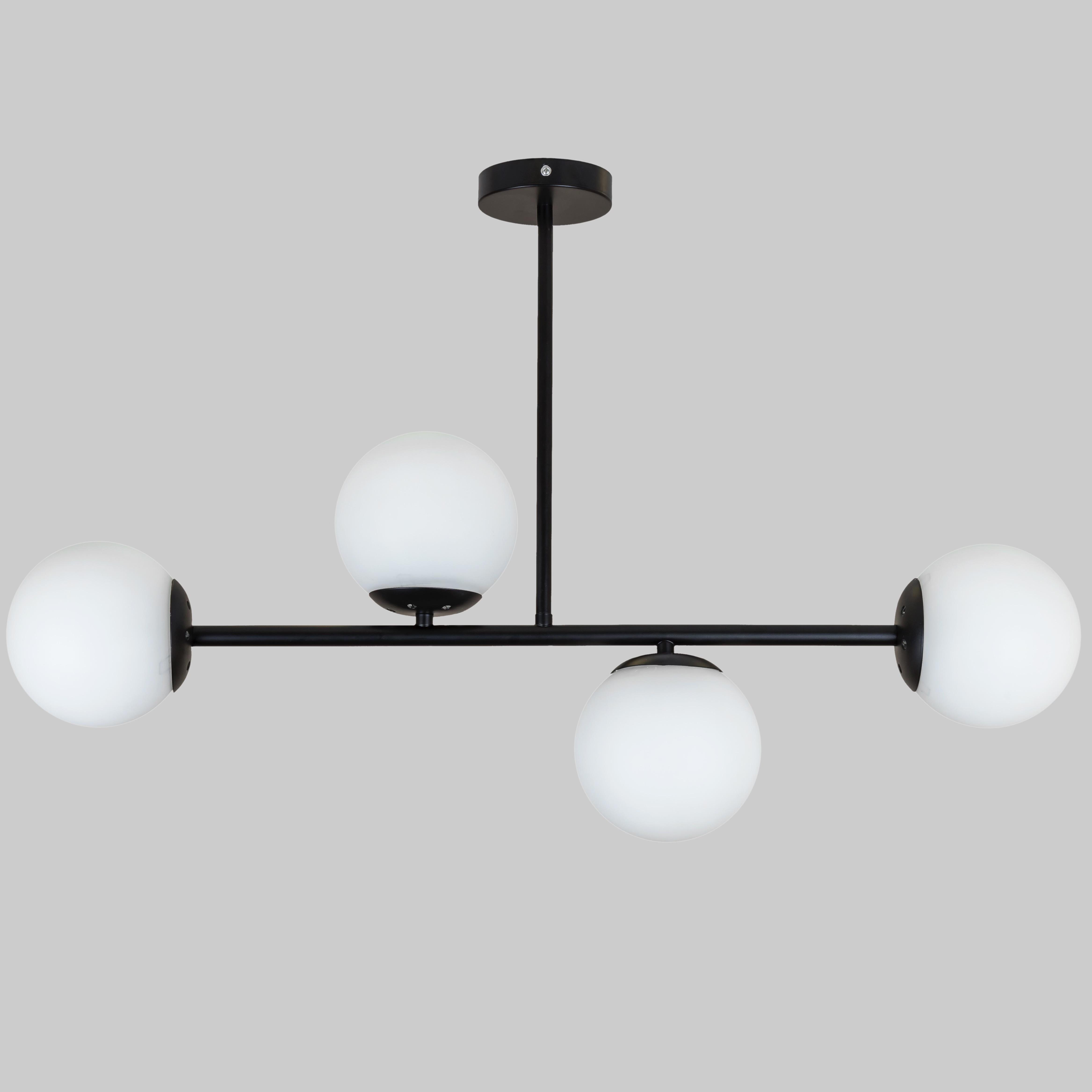 Люстра современная Modern Luxe Черный (52-9825-4 BK+WH)