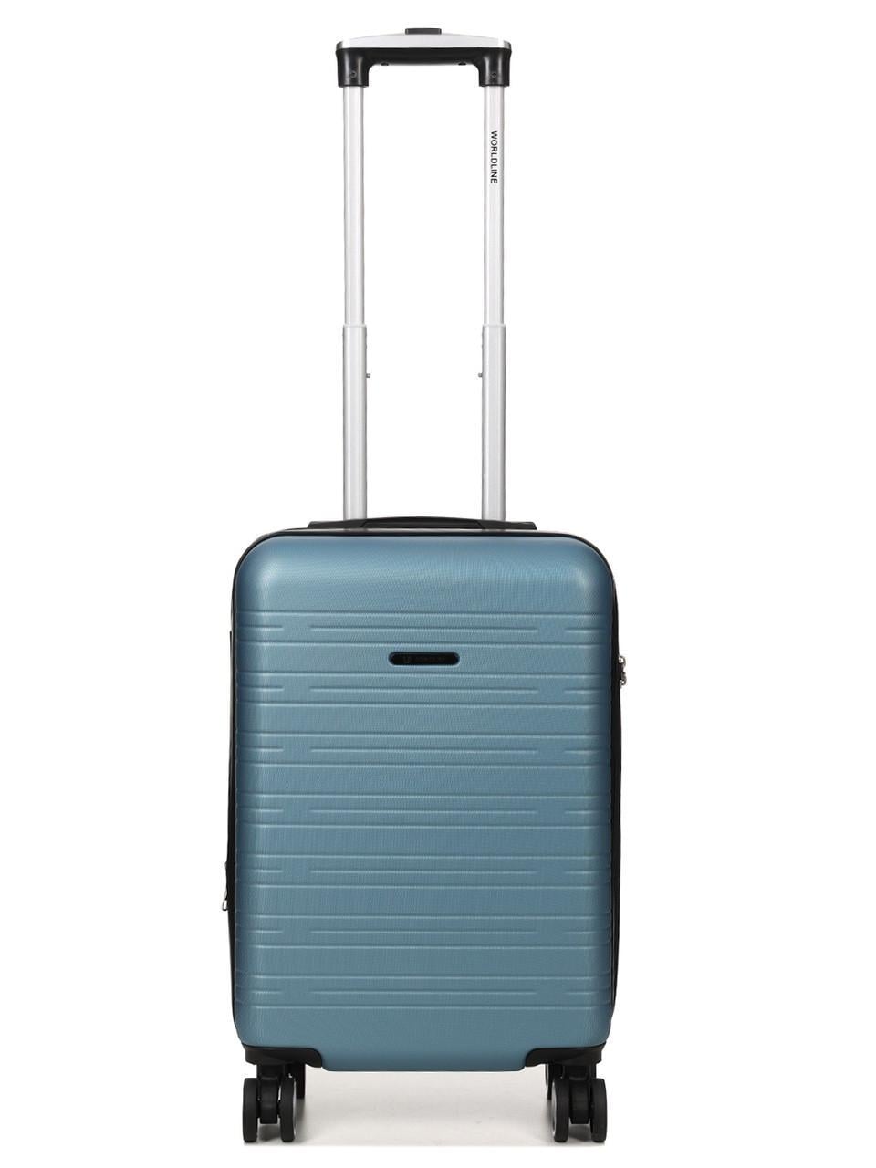 Чемодан Франция малый Worldline S 55х35х20+3 см 38 л 2,6 кг Голубой (627)