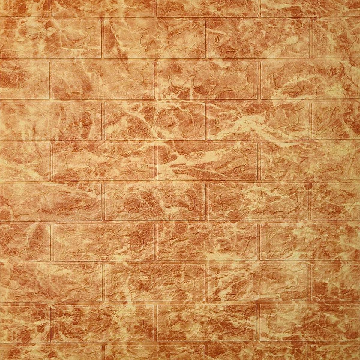 3D панель самоклеюча декоративна Цегла 700х770х5 мм Deep Red (SW-0000016912)