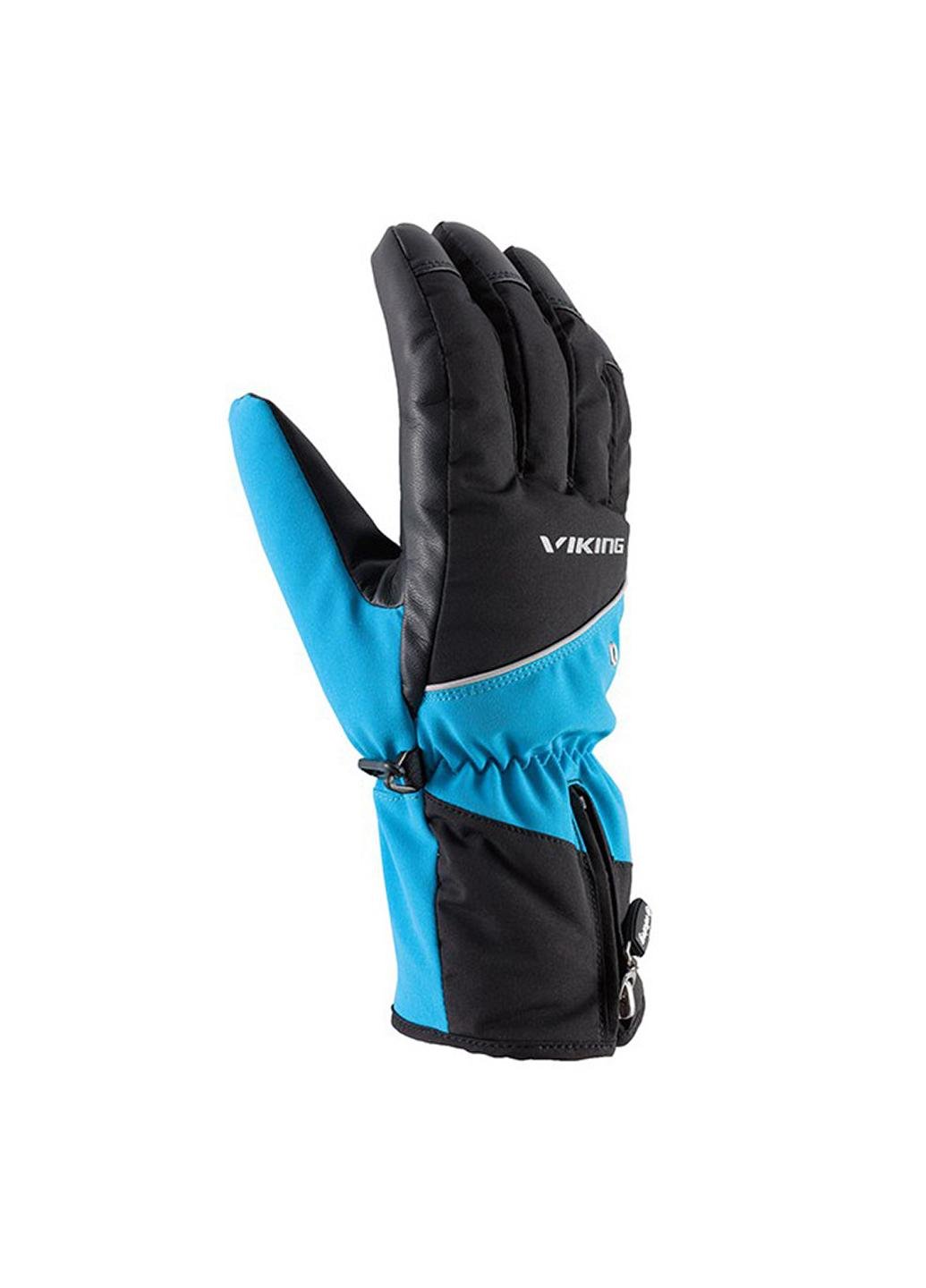Перчатки горнолыжные Viking Crispin 9 L Черно-синий (110190303-15blue-9)