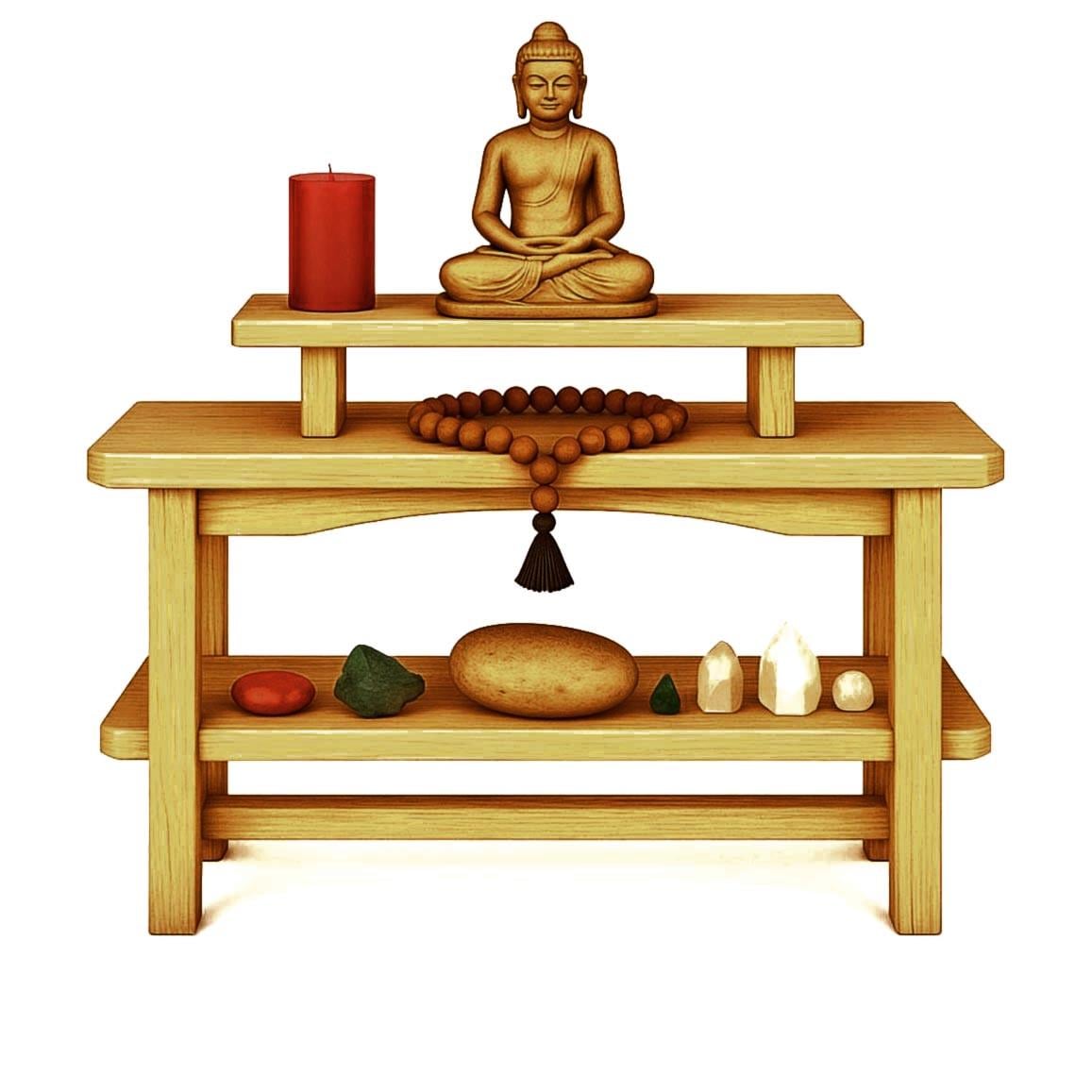 Алтарь для медитации из дерева Танталио Карри (ЛАТ-003303)