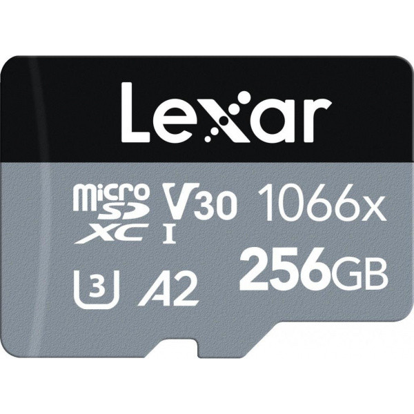 Карта пам'яті Lexar 256GB microSDXC class 10 UHS-I 1066x Silver (LMS1066256G-BNANG) - фото 1