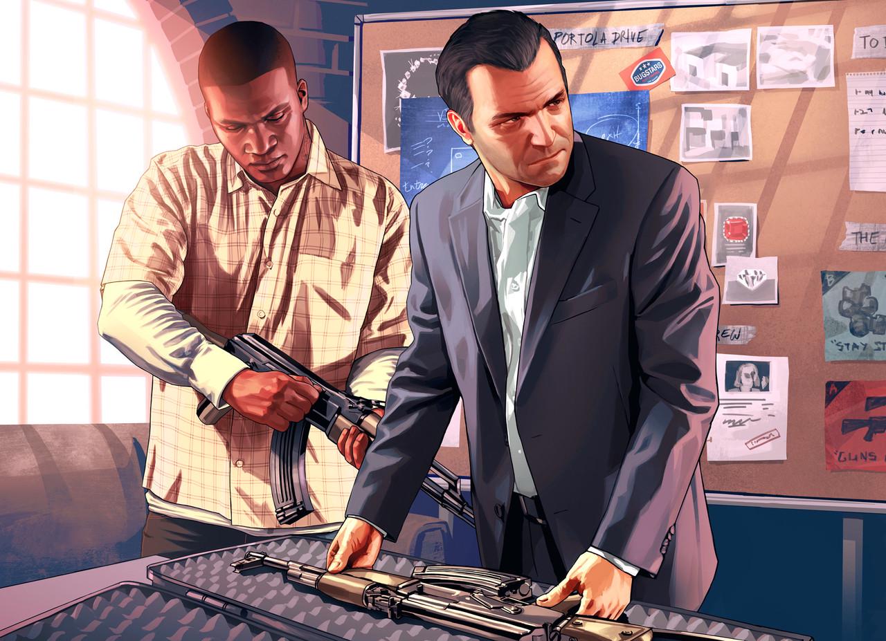 Картина GTA Босы на деле (DS630)