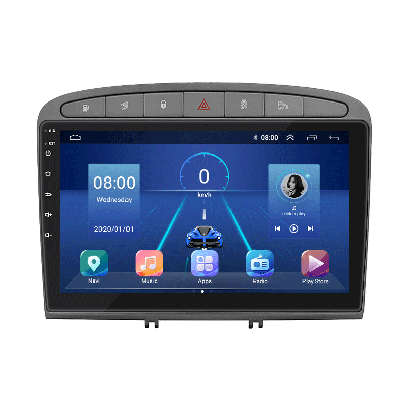 Магнитола штатная Lesko 9" для Peugeot RCZ I 2010-2012 6/128Gb 4G Wi-Fi GPS Top