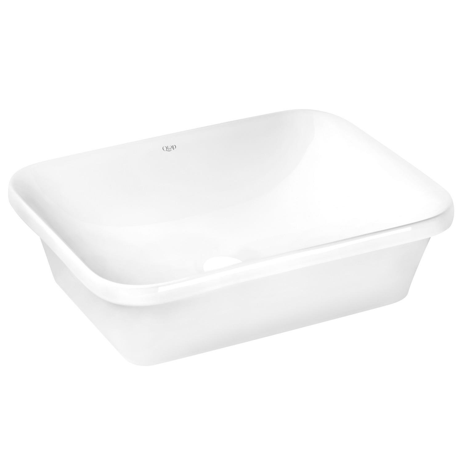 Умывальник накладной Q-tap Scorpio QT1411K490WN 505x380x140 мм Белый (235453)