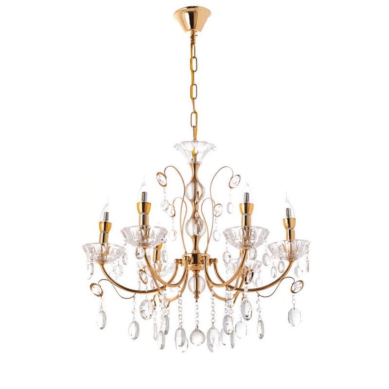 Люстра подвесная хрустальная свечи Light House ES-15575/6 Золото