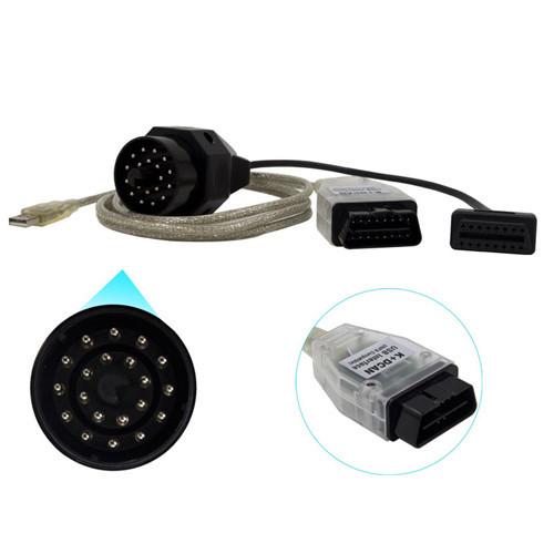 Сканер діагностики авто для BMW K+DCAN INPA OBD USB 20pin перехідник (284014) - фото 2