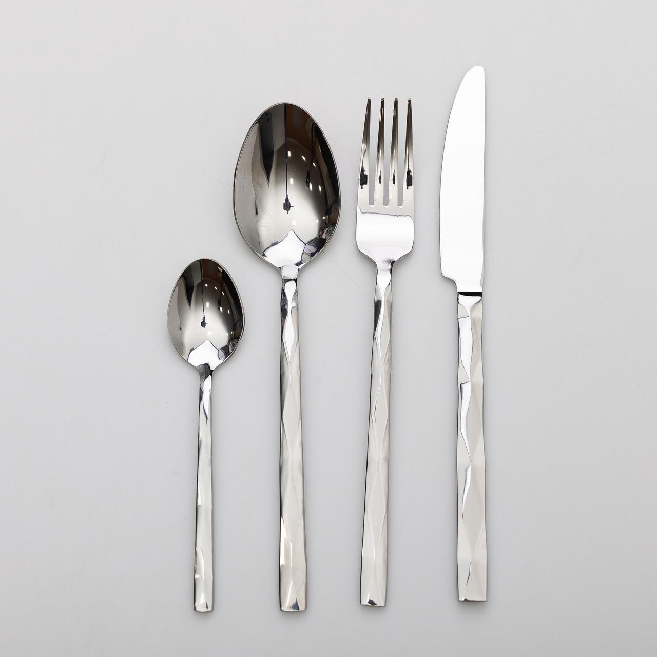 Набор столовых приборов на 6 персон 24 пр. Серебристый - фото 6 Набор столовых приборов на 6 персон 24 пр. Серебристый - фото 6