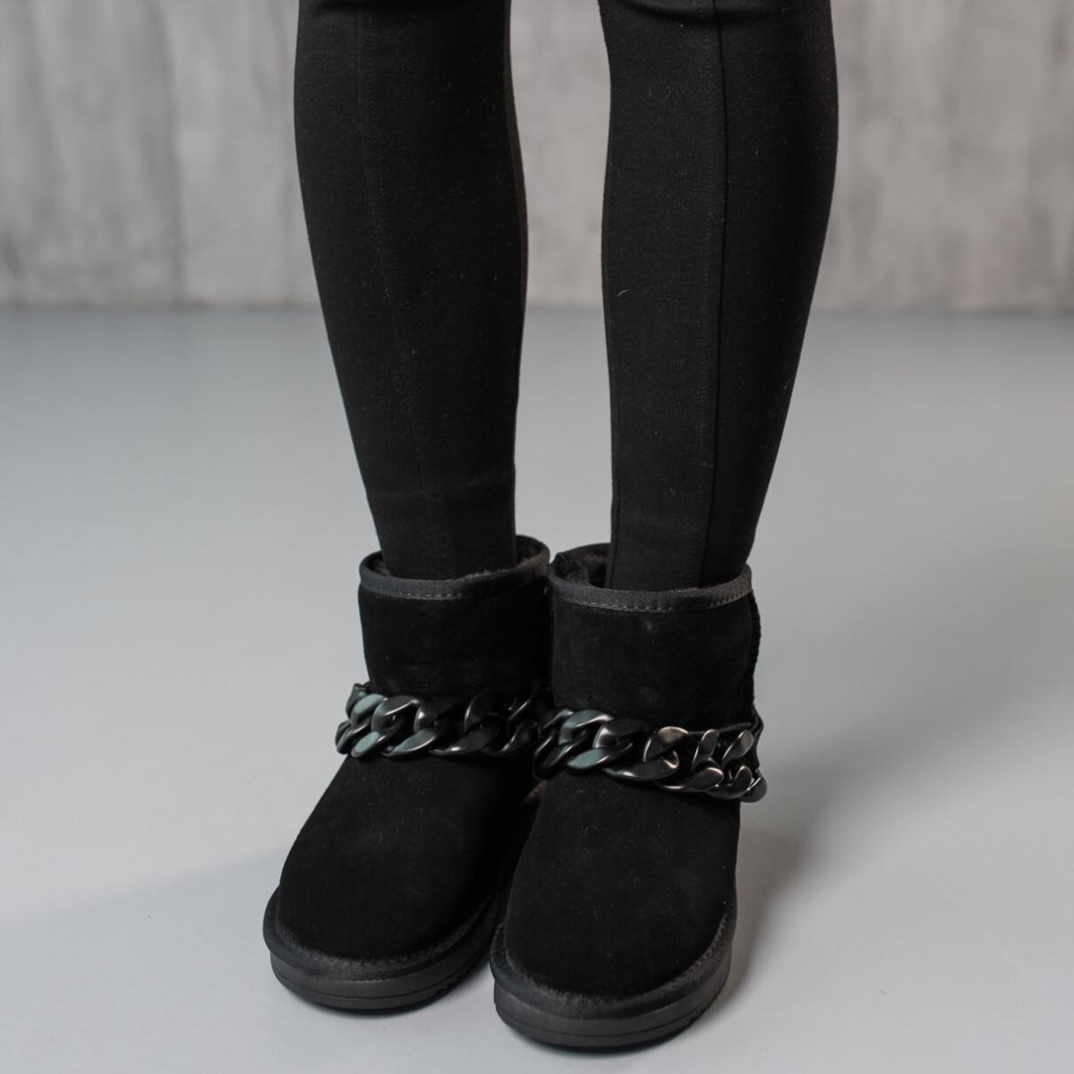 Угги женские Fashion р. 38 24,5 см Черный (3832)