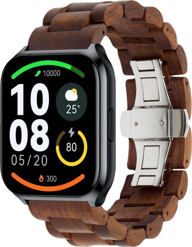 Ремешок деревянный WoodLock для Haylou Watch 2 Pro LS02 Pro Brown (40793-30)