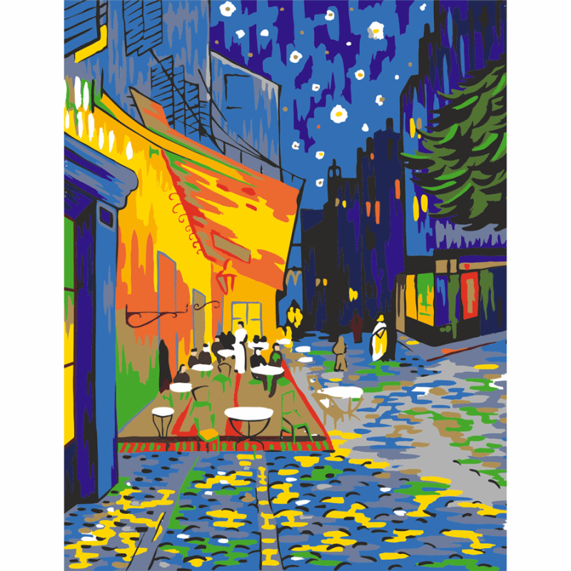 Картина по номерам Rosa Терраса 35х45 см (Az-201729)