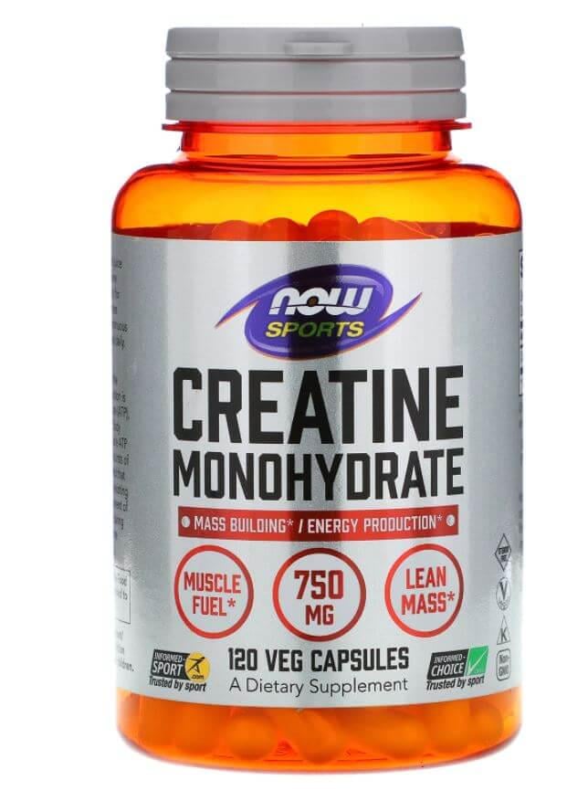 Креатин NOW Foods Creatine Monohydrate 750 mg 120 capsules