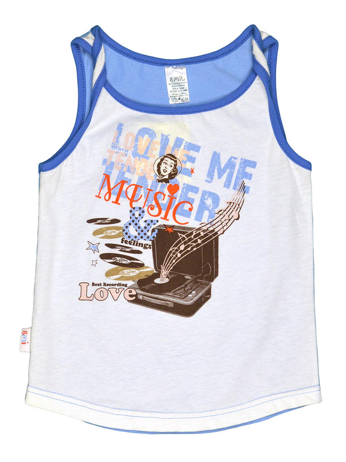 Майка Smil 104 см Голубой (110310)