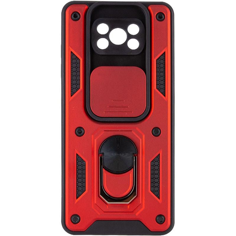 Ударопрочный чехол Camshield Serge Ring для Xiaomi Poco X3 NFC/Poco X3 Pro Красный - фото 2 Ударопрочный чехол Camshield Serge Ring для Xiaomi Poco X3 NFC/Poco X3 Pro Красный - фото 2