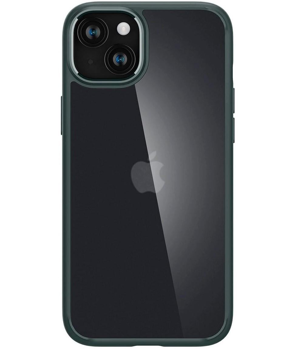 Чохол-бампер Spigen Ultra Hybrid для Apple iPhone 15, морозно-зелений (модель ACS06798)