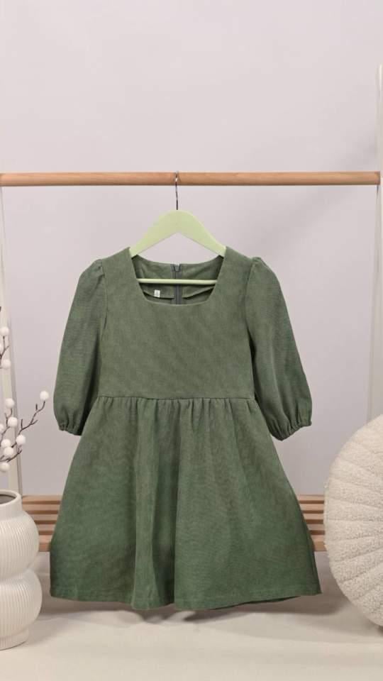 Сукня для дівчинки вельветова з пишною спідницею (1413-2)