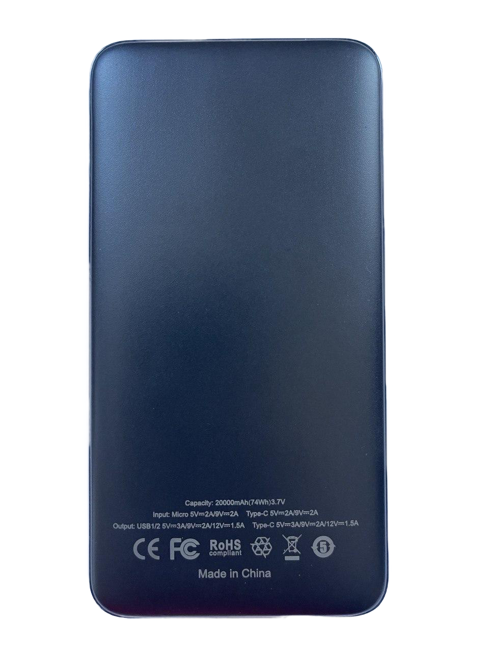 Повербанк Warmsof 20000 mAh 2xUSB 1хType-C Power Delivery 3,0 Quick Charge 3,0 Черный - фото 2