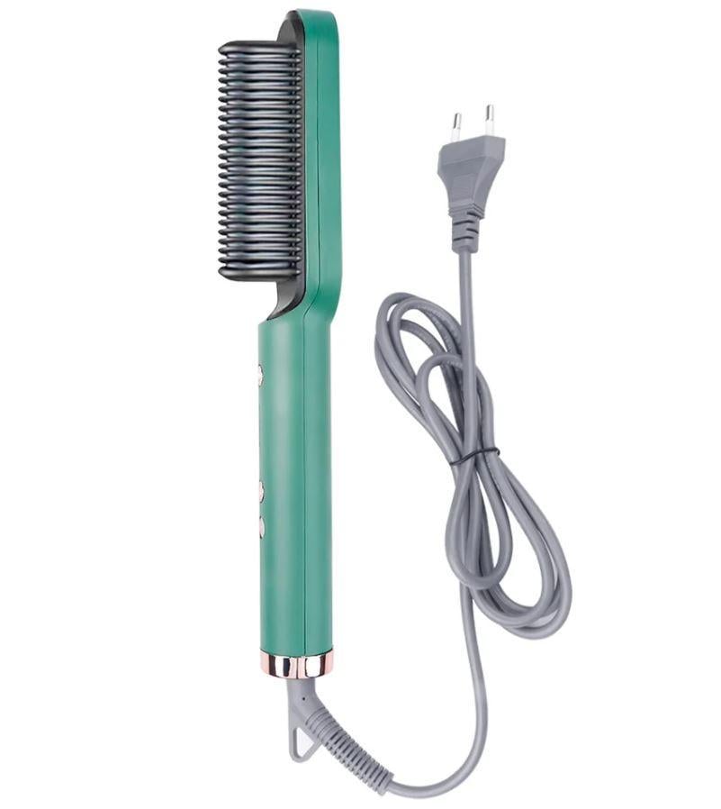 Фен-щетка для волос Hair Straightener 909B 7767 34 Вт Green