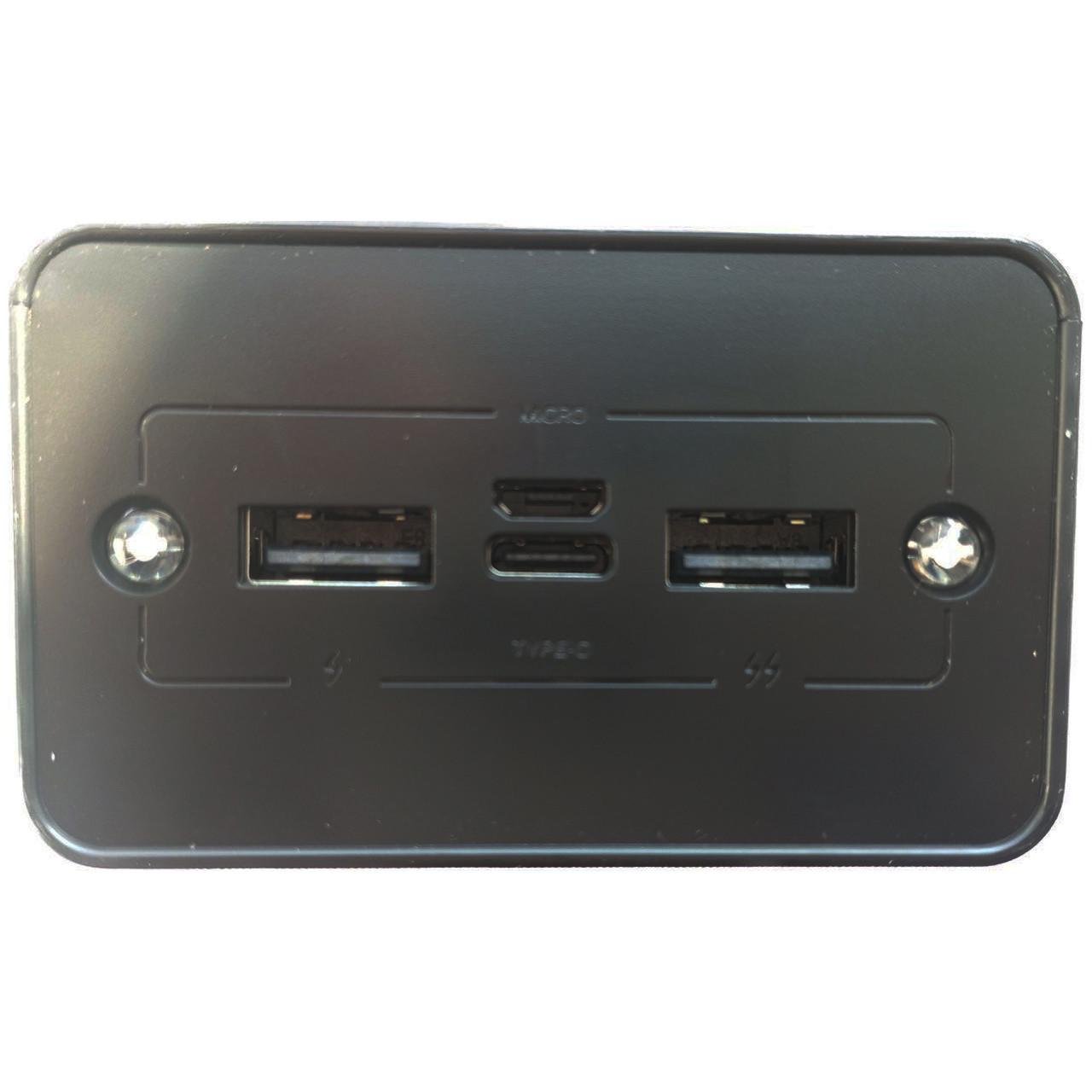 Повербанк Solar 50000 mAh 4в1 із екраном та ліхтариком Black (11222) - фото 3