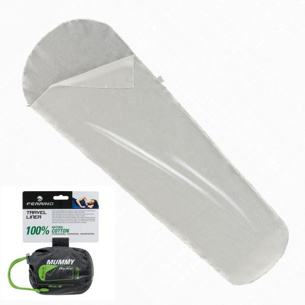 Вкладыш для спального мешка Ferrino Liner Travel Mummy White - фото 3 Вкладыш для спального мешка Ferrino Liner Travel Mummy White - фото 3