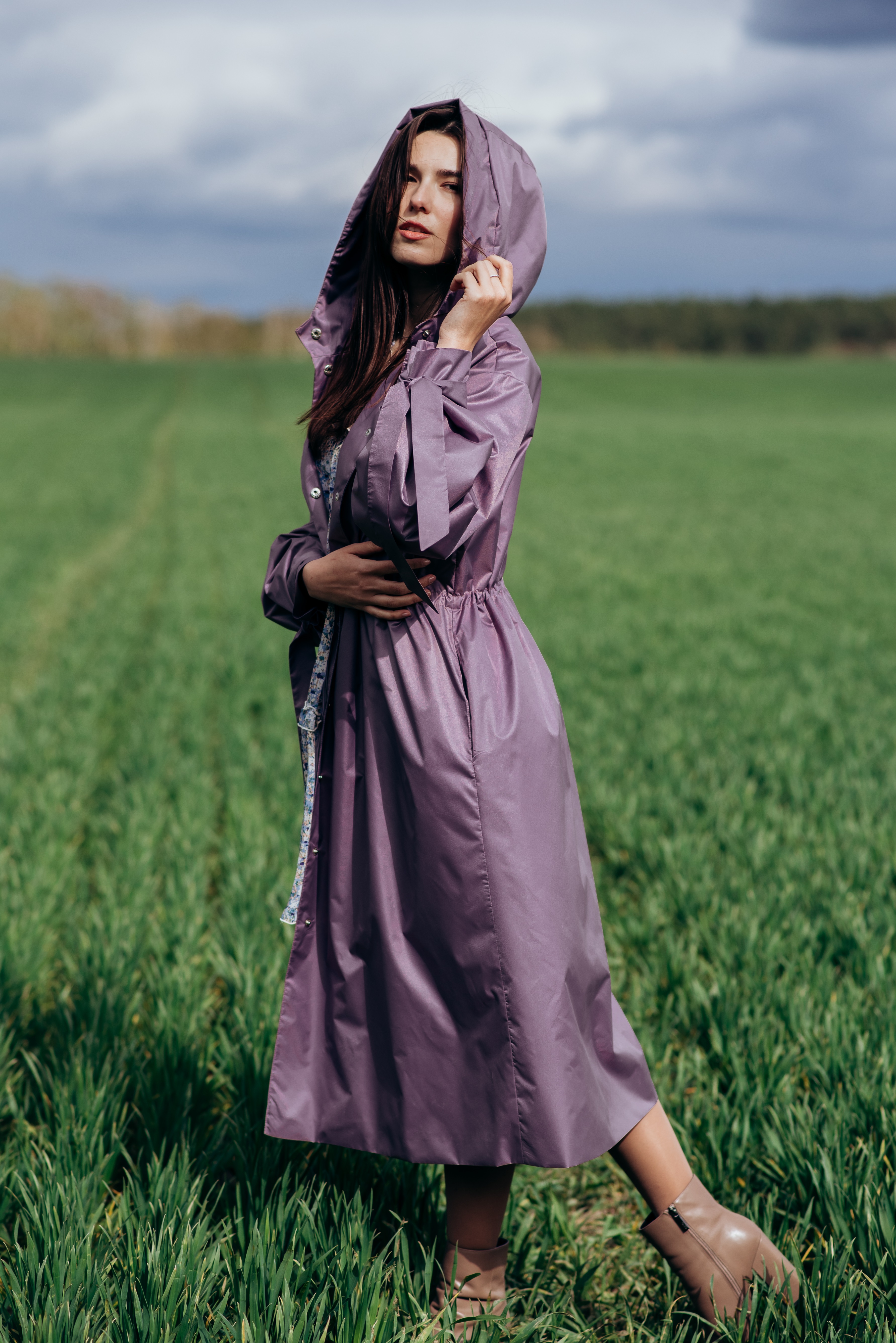 Плащ тренч дождевик raincoat by Parasol'ka 170-175 см Lavender (200104) - фото 3