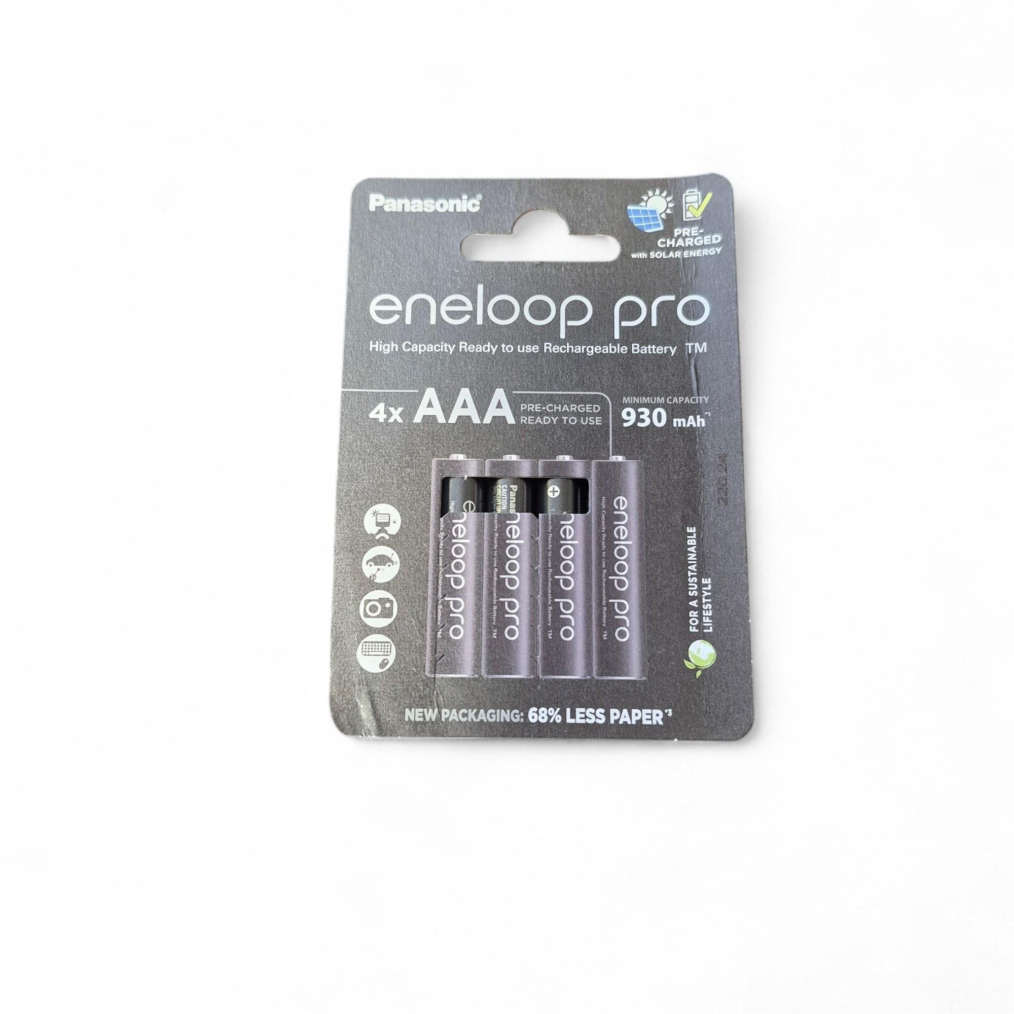 Акумулятор Panasonic Eneloop Pro Ni-MH AAA/HR03 930 mAh 4 шт. (100359)