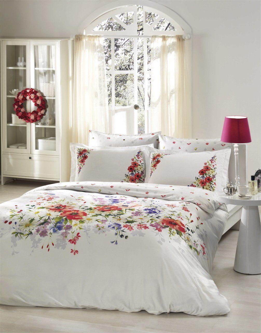 Постельное белье TAC Delux Camila kirmizi v01 евро Красный (svt-2000022282666)